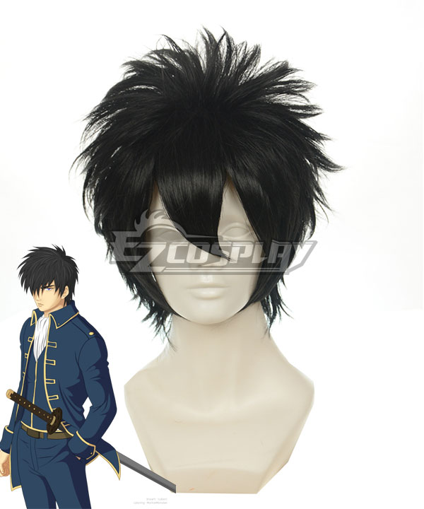 

Gintama Hijikata Toushirou Black Cosplay Wig 122A