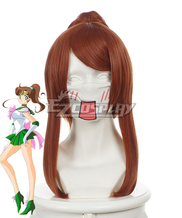 

Sailor Moon Kino Makoto (Jupiter) Red Brown Cosplay Wig 181A