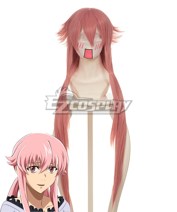 Mirai Nikki Future Diary Yuno Gasai Rosa Cosplay Perücke-271A