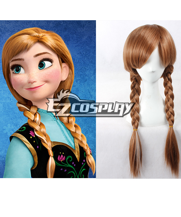 Frozen Anna Disney Brown Cosplay Wig-336A