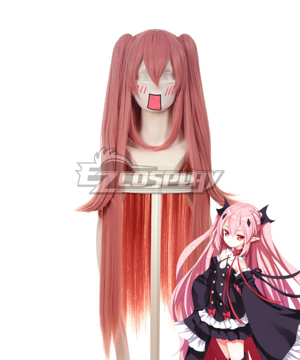 

Seraph of the End Vampire Reign Owari no Serafu Krul Tepes Long Pink Cosplay Wig 366E