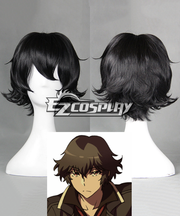 Ranpo Kitan: Game of Laplace Akechi Black Short Cosplay Wig - 389A