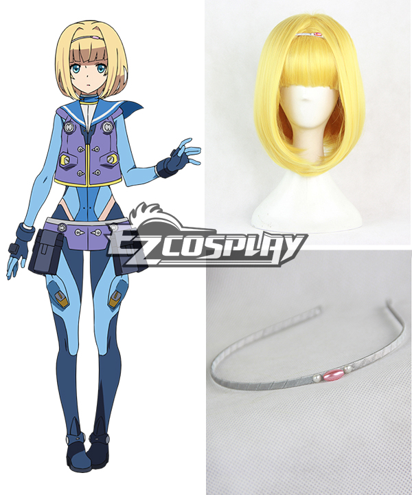 Heavy Object Milinda Brantini Short Yellow Coplay Wig With Hair Clasp - 400A