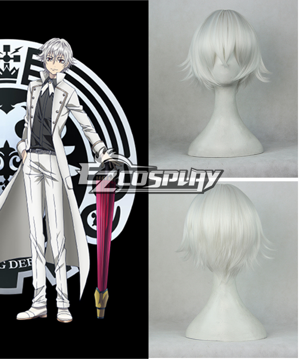 K RETURN OF KINGS Yashiro Isana Short White Cosplay Wig -306D