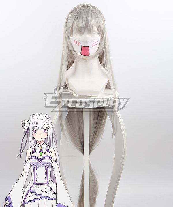 Re: Life In A Different World From Zero Emilia Gray Cosplay Wig 400B