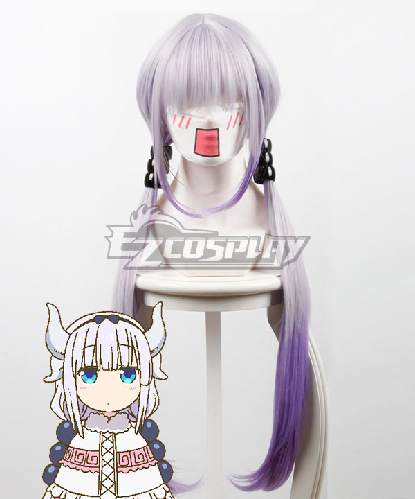 Miss Kobayashi's Dragon Maid Kanna Kamui Purple Cosplay Wig 429B