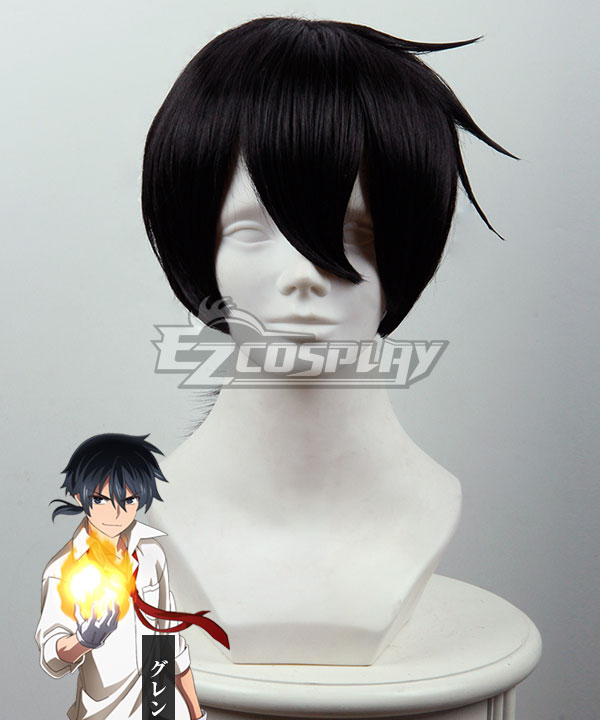 Akashic Records Of Bastard Magic Instructor Rokudenashi Majutsu Koushi To Akashic Records Glenn Radars Black Cosplay Wig 433c