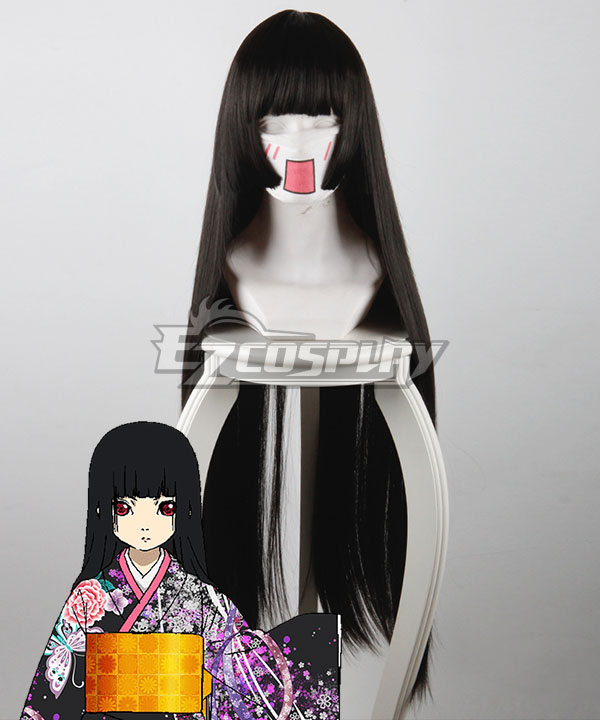 Hell Girl: Yoi no Togi Ai Enma Black Cosplay Wig 440A