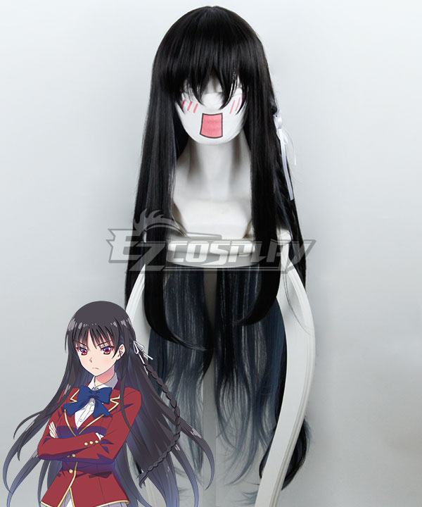 Welcome to the Classroom of the Supreme Ability Doctrine Youkoso Jitsuryoku Shijou Shugi no Kyoushitsu e Horikita Suzune Black Gradient Cosplay Wig 450A