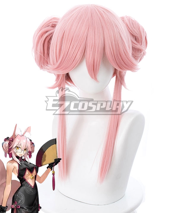 Fate Grand Order Alterego Tamamo Vitch Koyanskaya Cheongsam Pink Cosplay Wig - 235AA