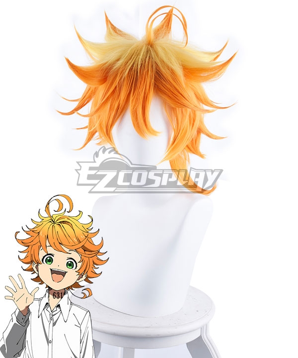 The Promised Neverland Emma Orange Yellow Cosplay Wig - 483A