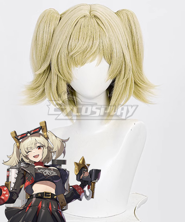 Zenless Zone Zero Burnice White  Golden Cosplay Wig