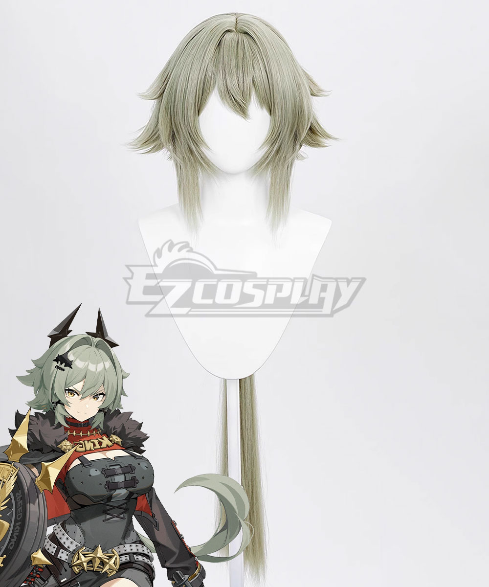Zenless Zone Zero Caesar King Green Cosplay Wig