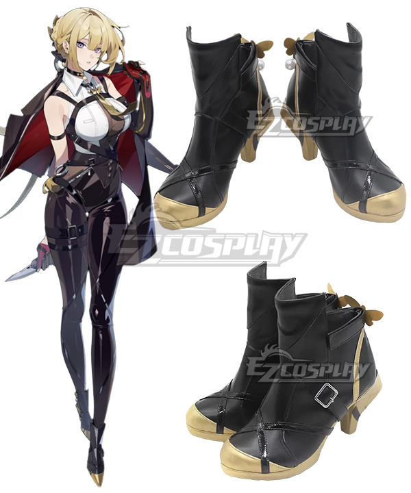 Zenless Zone Zero Evelyn Chevalier Golden Cosplay Shoes