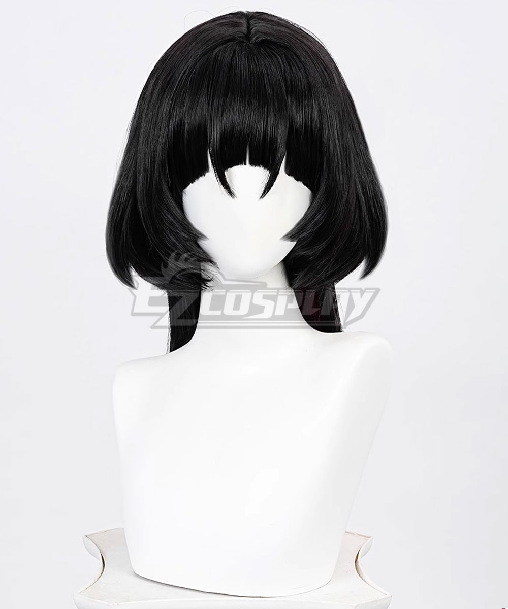 Zenless Zone Zero Jane Doe Black Green Cosplay Wig