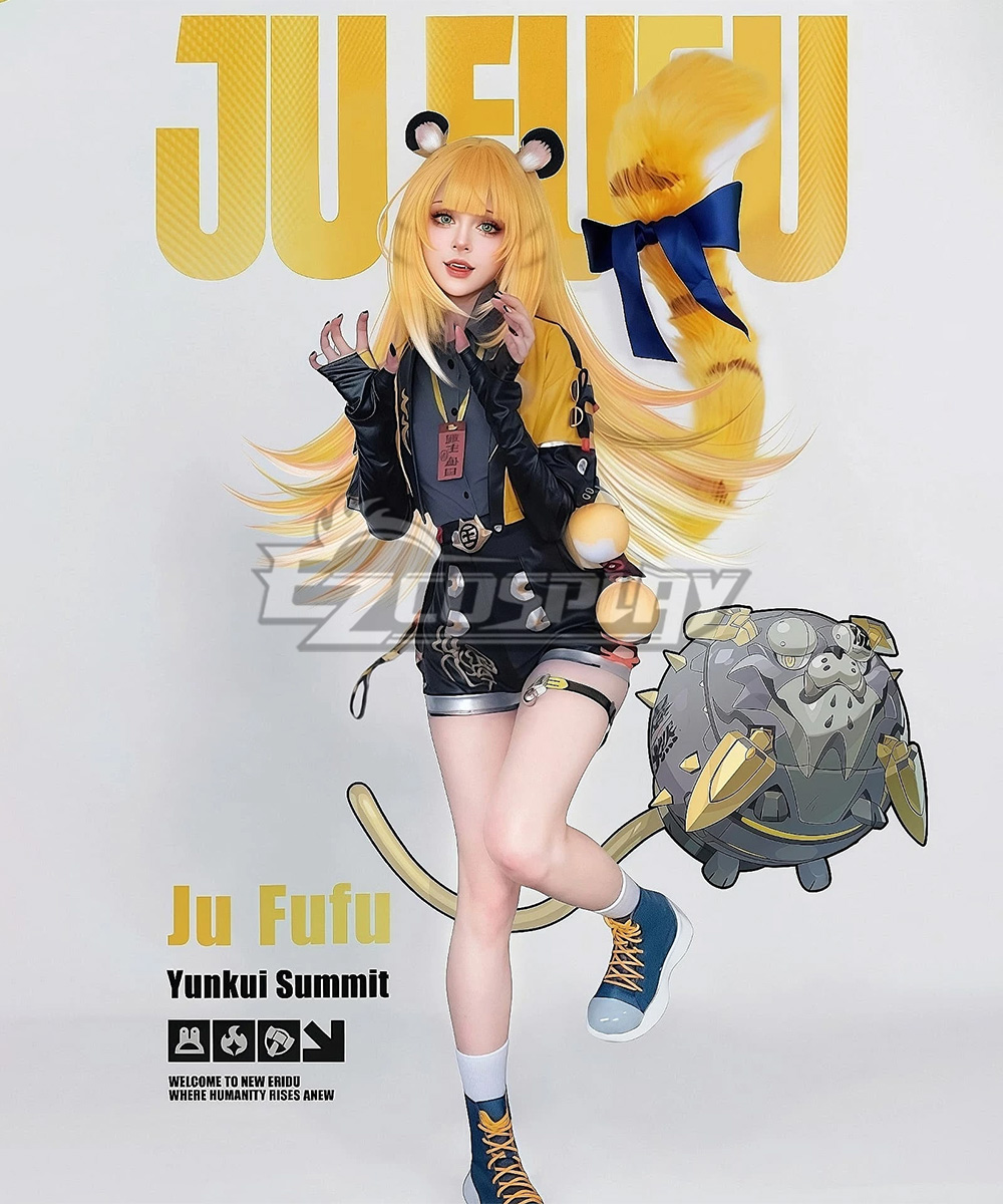 Zenless Zone Zero Ju Fufu Blue Cosplay Shoes