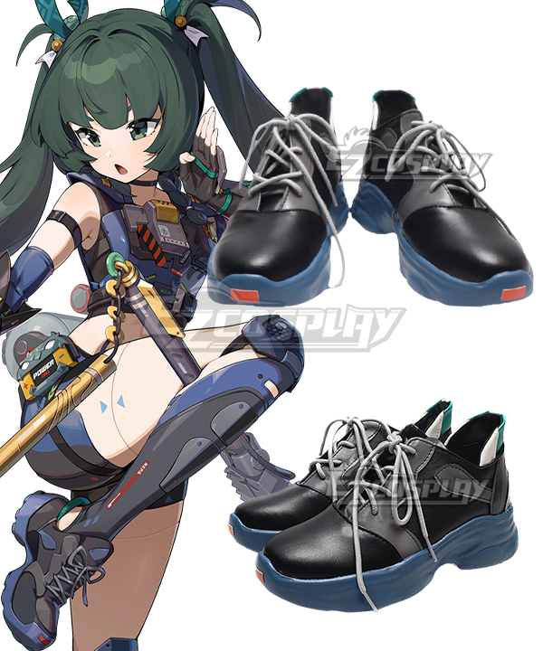 Zenless Zone Zero Qingyi Black Cosplay Shoes