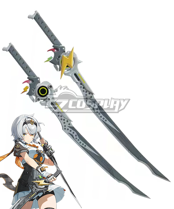 Zenless Zone Zero Silver Soldier - Anby Soldier 0 - Anby Dual Knives Cosplay Weapon Prop