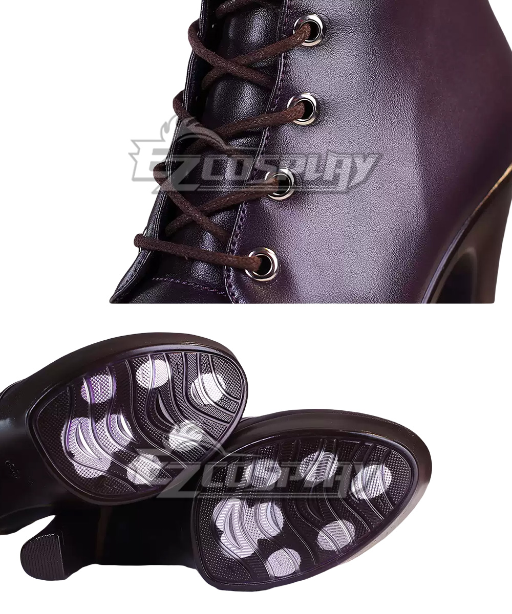 Zenless Zone Zero Ukinami Yuzuha Black Shoes Cosplay Boots