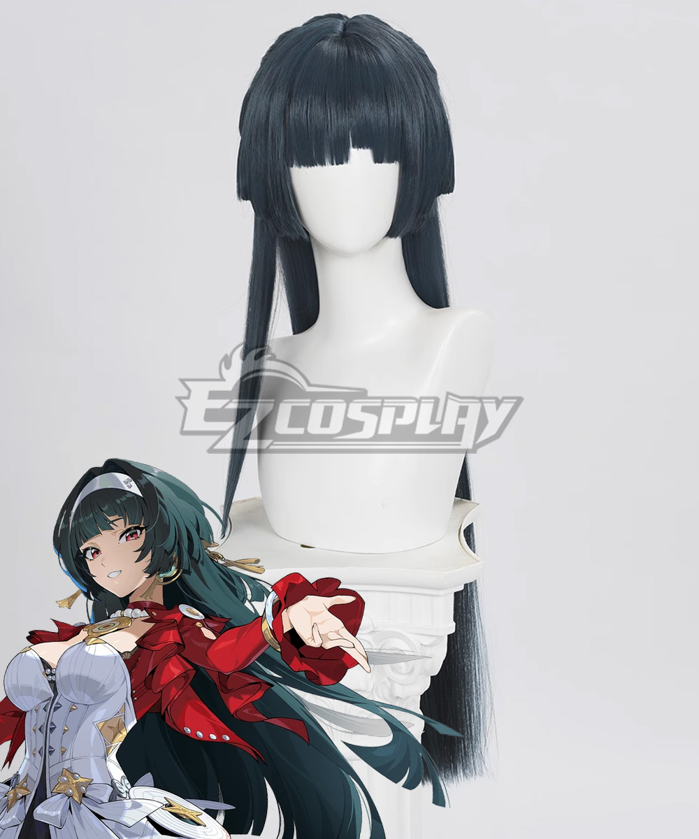 Zenless Zone Zero ZZZ Astra Yao Black Cosplay Wig