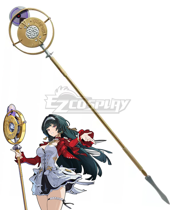 Zenless Zone Zero ZZZ Astra Yao Golden Staff Cosplay Accessory Prop