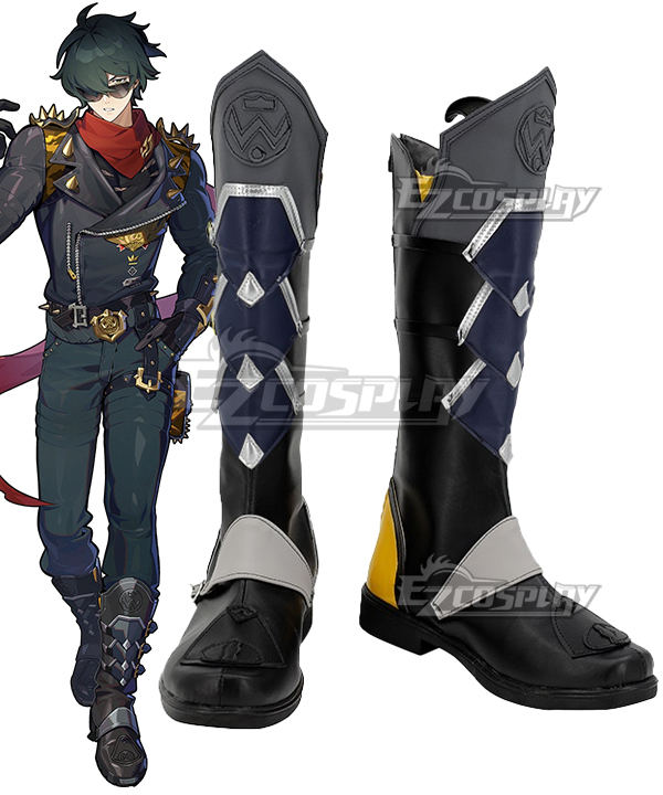 Zenless Zone Zero ZZZ Lighter Black Shoes Cosplay Boots