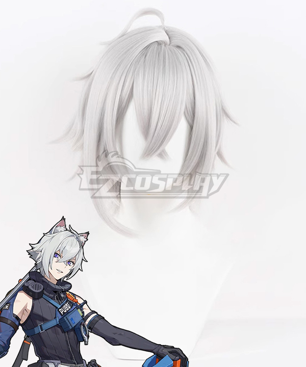 Zenless Zone Zero Criminal Investigation Special Response Team Silver Cosplay Wig