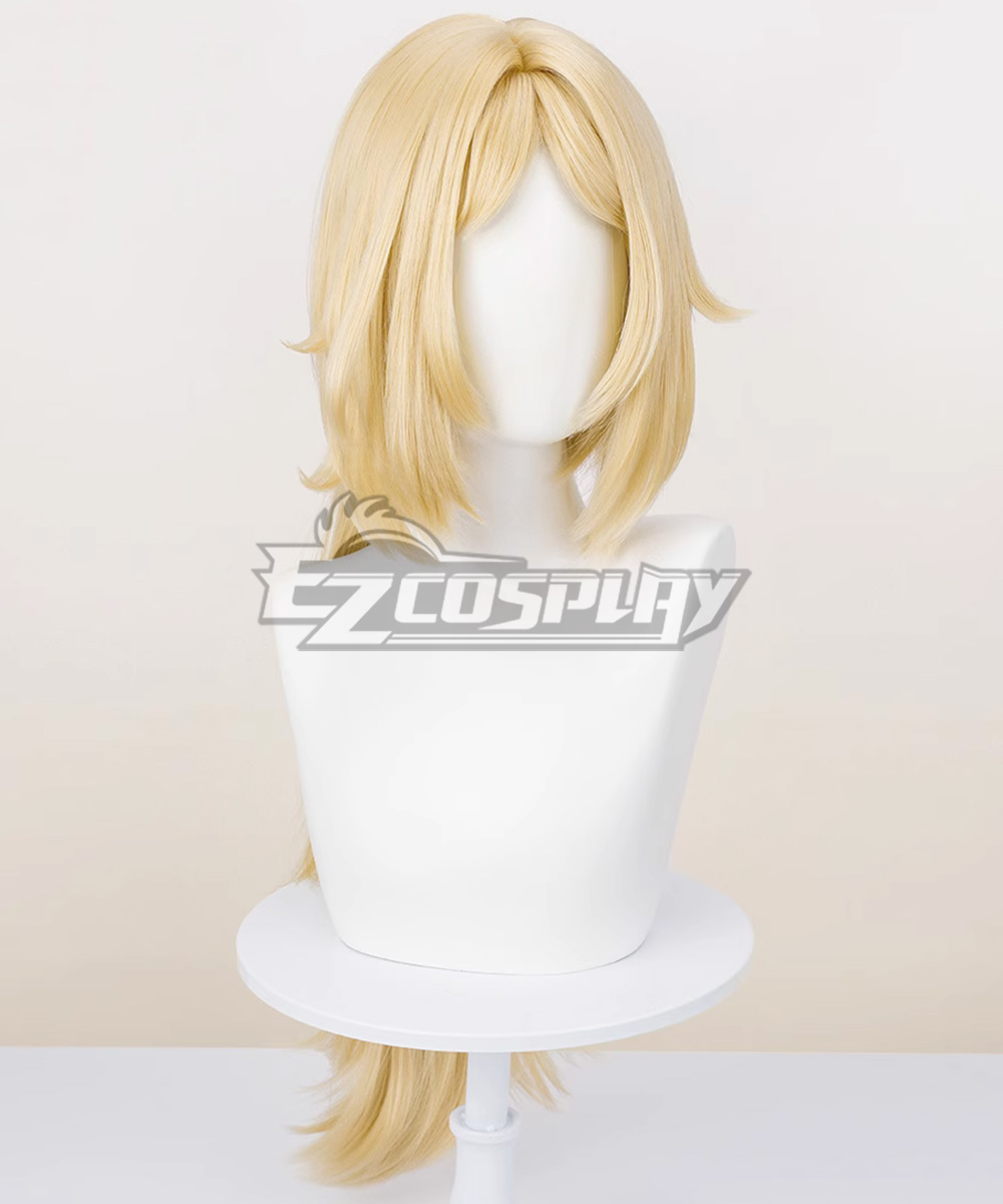 Zenless Zone Zero ZZZ Trigger Golden Cosplay Wig