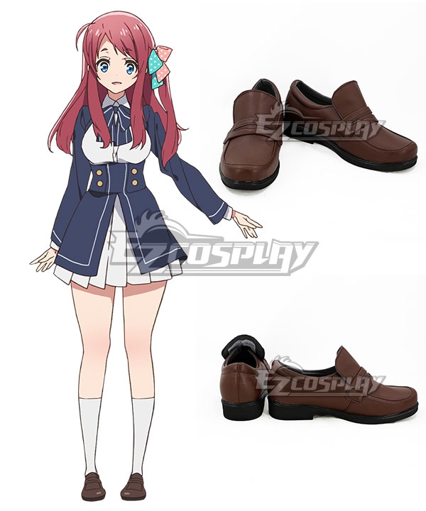 

Zombieland Saga Minamoto Sakura Brown Cosplay Shoes