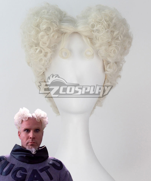 Zoolander Jacobim Mugatu Grey White Cosplay Wig
