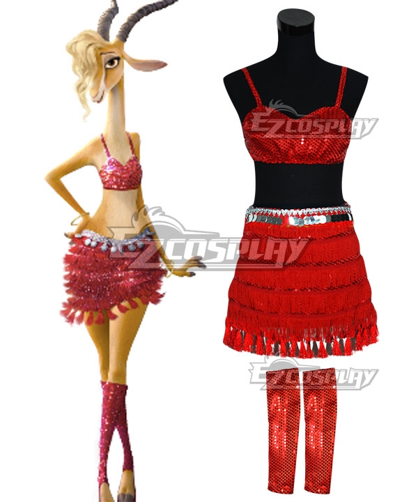 Disney Zootopia Superstar Gazelle Cosplay Costume
