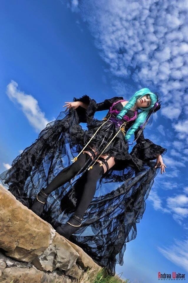 Hatsune Miku (Vocaloid) Sandplay Singing of the dragon. Photographer: Paolo Kumar