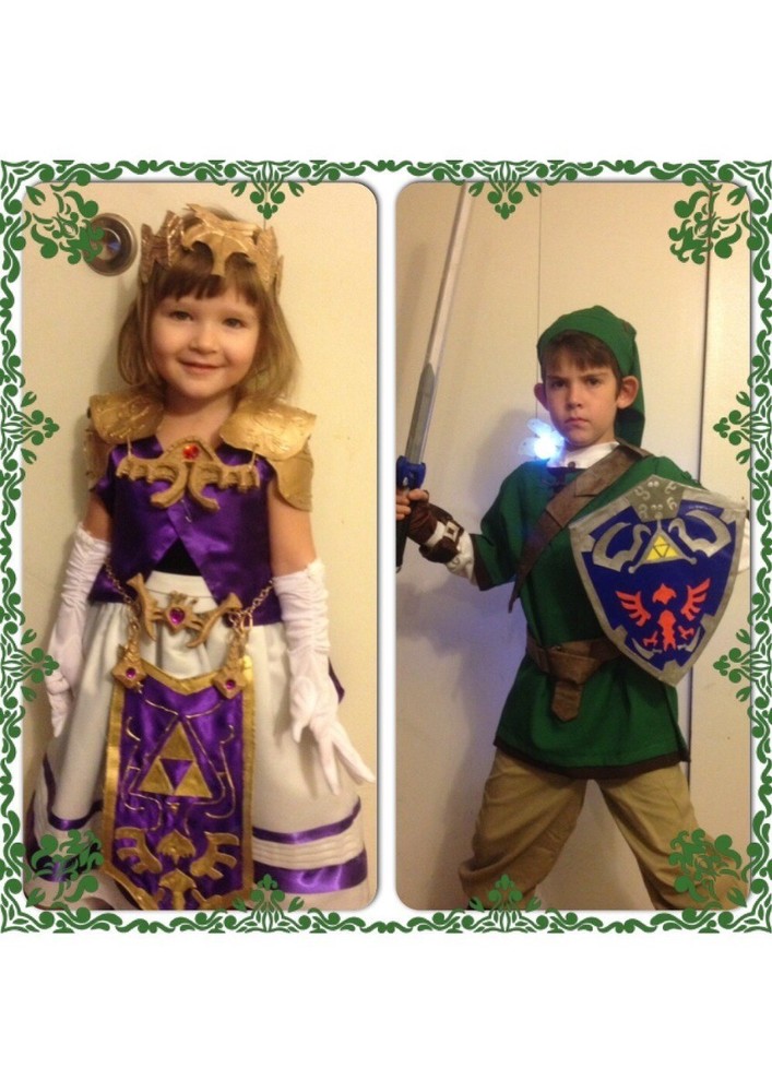 Princess Zelda(3) and Link(10) forever a love of the game.