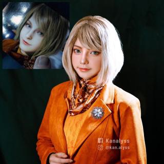 Resident Evil IV 4 Remake, Ashley Graham Cosplay Wig