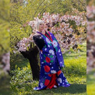 Fate Grand Order FGO Saber Alter Artoria Pendragon Kimono Cosplay