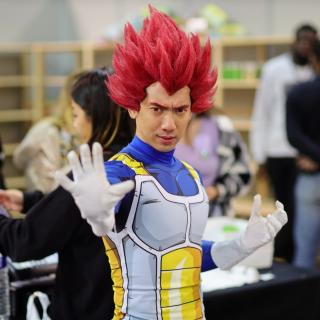 Cosplay vegeta clearance wig