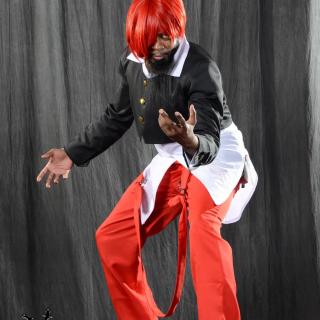 The King Of Fighters KOF Iori Yagami Black Cosplay Costume